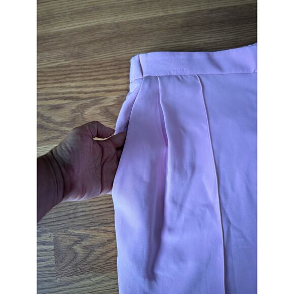 LAPOINTE Zip-Hem Tailored Crepe Track Pants in Blossom size 14 - Picture 15 of 16